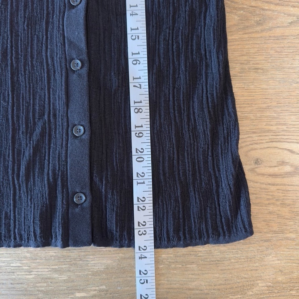 A.L.C. Fisher Fine Cotton Slim Fitting Knit Cardigan-Black-Womens Small-RRP $325 - Picture 9 of 15